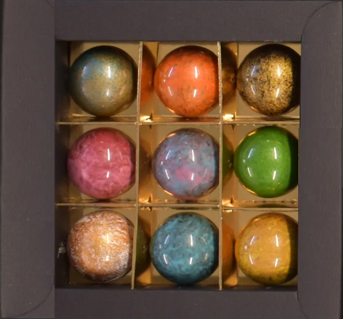 Vegan chocolate selection